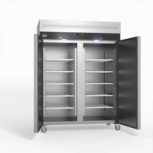 AG GNX1400TN – 1300L Upright Double Door Commercial Fridge - Image 2
