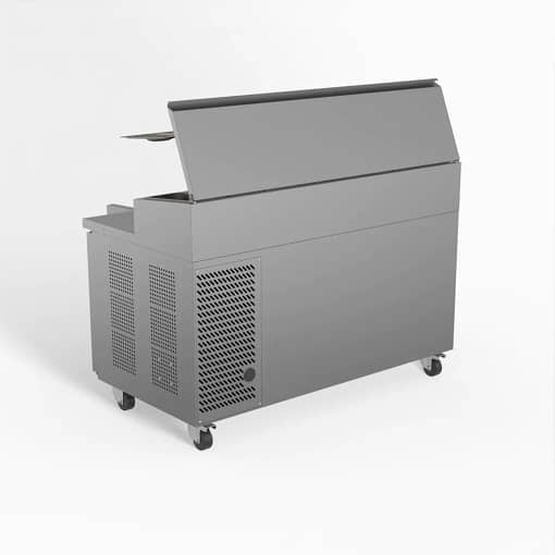 AG SH2000-800  2 Door Pizza Prep Fridge with 1/3 GN trays x 8 - Image 4