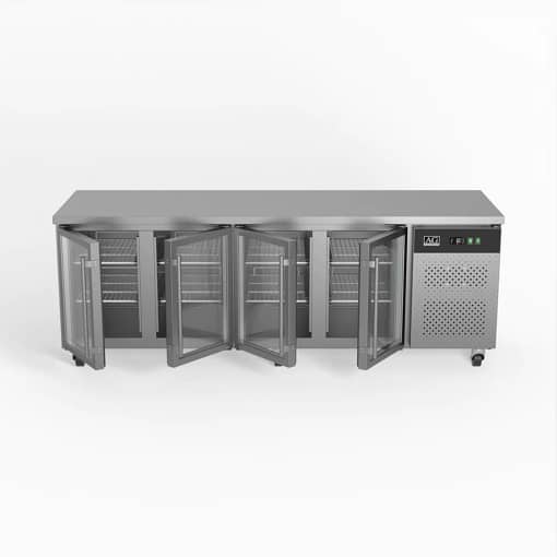 AG GNX4100TNG 4 Door Workbench Fridge – 553L, Glass Doors - Image 6