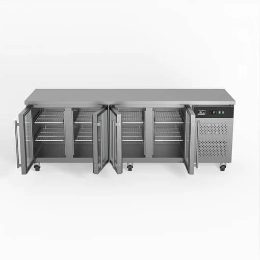 AG GNX4100TNG 4 Door Workbench Fridge – 553L, Glass Doors - Image 5