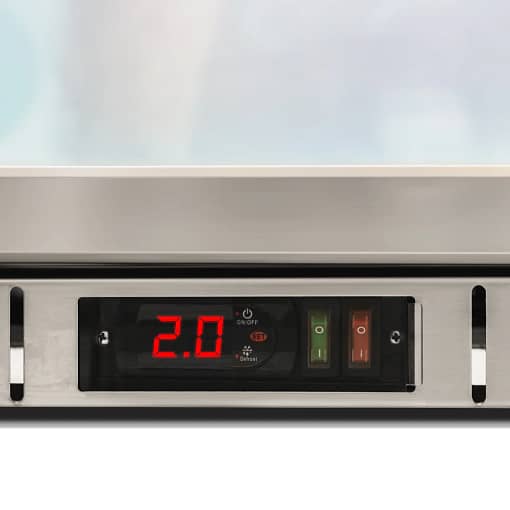 1 Hinged Door Bar Fridge Full Stainless Steel - Image 3