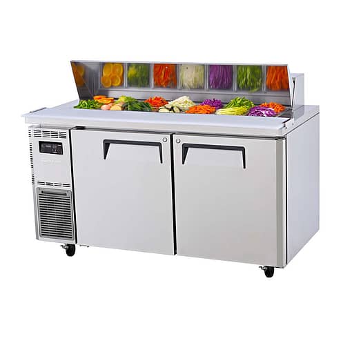 Turbo Air KHR15-2(HC) - 2 Door Salad Prep Table Refrigerator 1500mm - Image 2