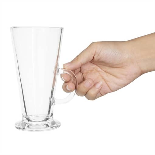 Olympia Toughened Coffee Latte Glass - 285ml 10oz (Box 12) - Image 5
