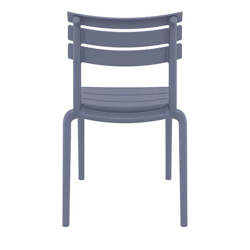 Black Furnlink Siesta Helen Stacking Chair - Durable & UV-Resistant for All-Weather Use - Image 24