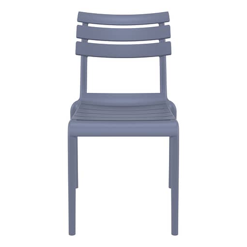 Black Furnlink Siesta Helen Stacking Chair - Durable & UV-Resistant for All-Weather Use - Image 26