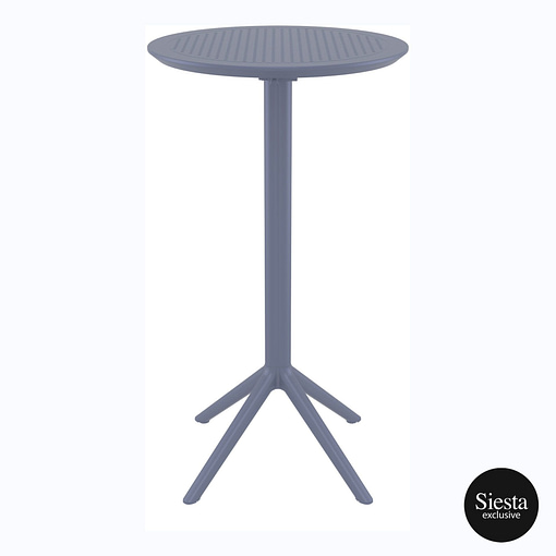 Sky Folding BAR Table 60 Round - Black - Image 14