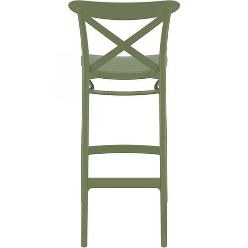 Commercial Grade Olive Green Victor Barstool 65 - Heavy Duty Bar Stool by Siesta, Turkey - Image 3