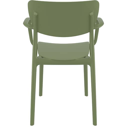 Commercial Grade Olive Green Lisa Armchair - Indoor and Outdoor Armchair by Siesta, Europe - Image 2