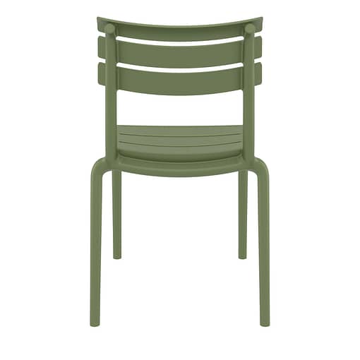 Black Furnlink Siesta Helen Stacking Chair - Durable & UV-Resistant for All-Weather Use - Image 29