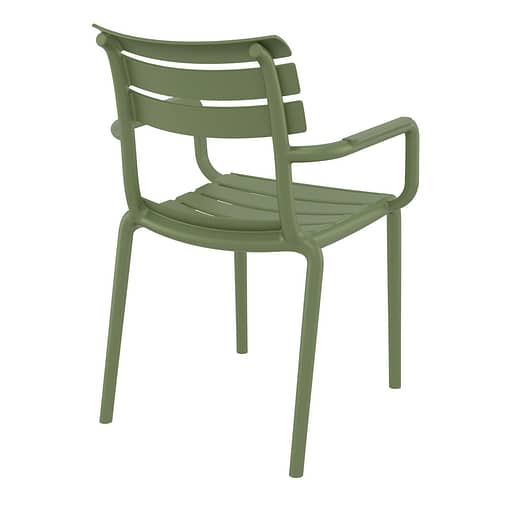Black Paris Stacking Armchair - Indoor/Outdoor Seating Solution - Image 18