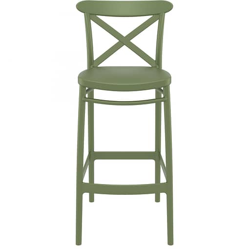 Commercial Grade Olive Green Victor Barstool 65 - Heavy Duty Bar Stool by Siesta, Turkey - Image 5