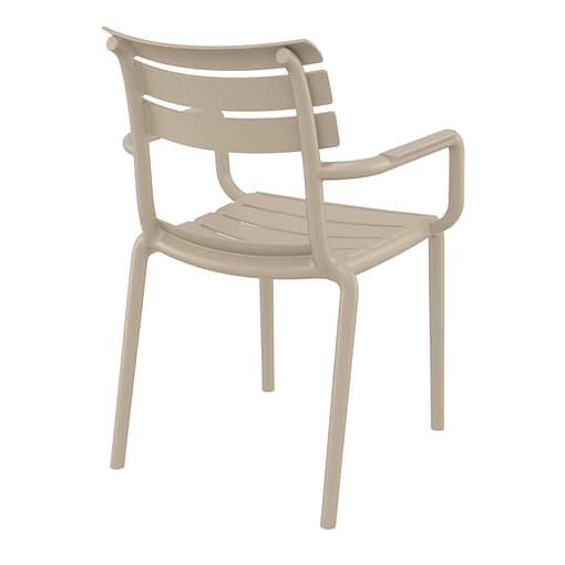 Black Paris Stacking Armchair - Indoor/Outdoor Seating Solution - Image 23