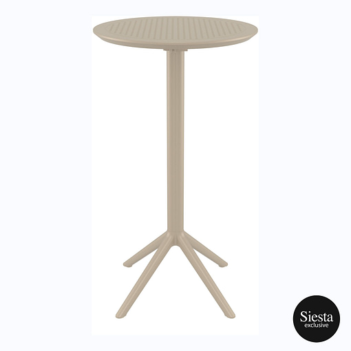 Sky Folding BAR Table 60 Round - Black - Image 19
