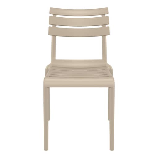 Black Furnlink Siesta Helen Stacking Chair - Durable & UV-Resistant for All-Weather Use - Image 5