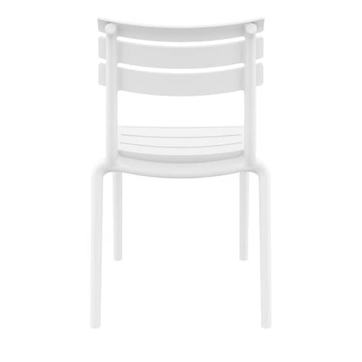 Black Furnlink Siesta Helen Stacking Chair - Durable & UV-Resistant for All-Weather Use - Image 8
