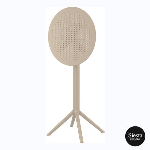 Sky Folding BAR Table 60 Round - Black - Image 22