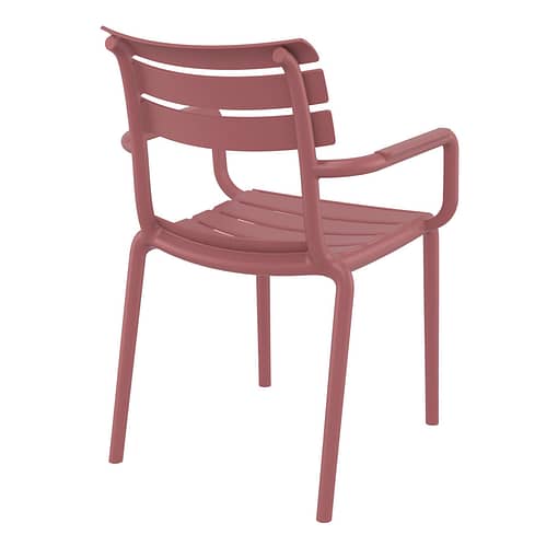 Black Paris Stacking Armchair - Indoor/Outdoor Seating Solution - Image 4