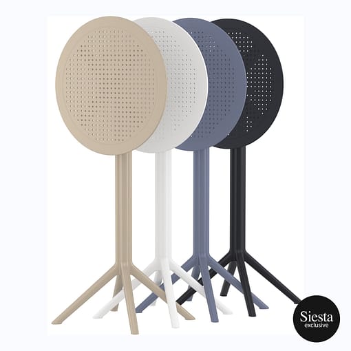 Sky Folding BAR Table 60 Round - Black - Image 9
