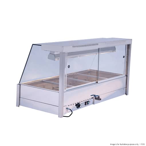 Bonvue BM14TC Angled Countertop Wet & Dry Bain Marie – 4xGN, 1388mm - Image 5