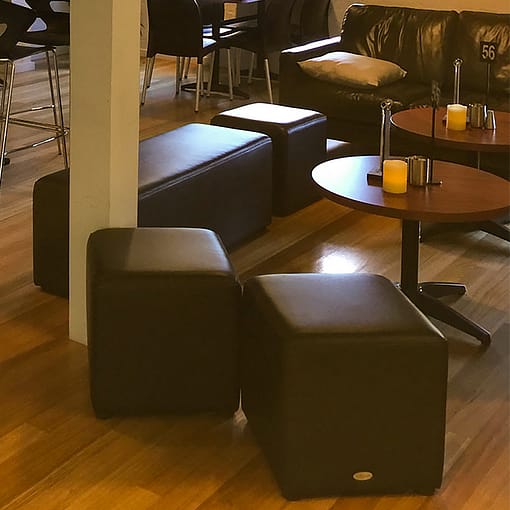 Ottoman Cube - Black - Image 3