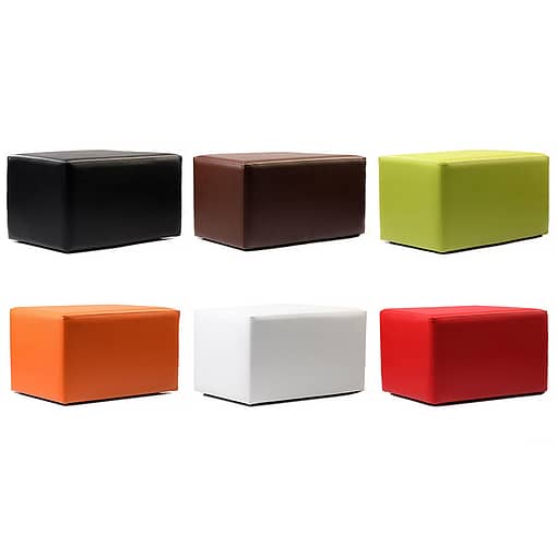 Furnlink Café Ottoman Rectangle - Black - Image 2