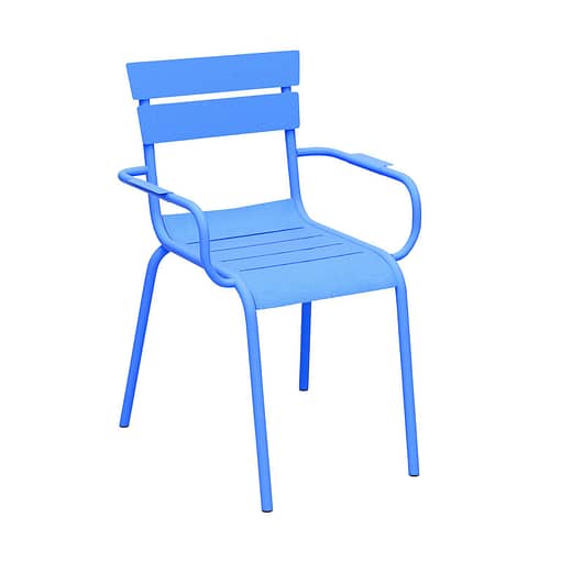 Durafurn® Lisbon Chair in Pristine White | Aluminium Construction | Ideal for Indoor & Outdoor Spaces - Image 3