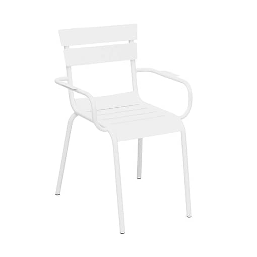 Durafurn® Lisbon Chair in Pristine White | Aluminium Construction | Ideal for Indoor & Outdoor Spaces - Image 5