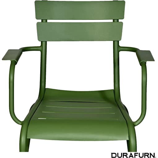 Durafurn® Lisbon Armchair | Olive Green | Lightweight Aluminium - Image 5