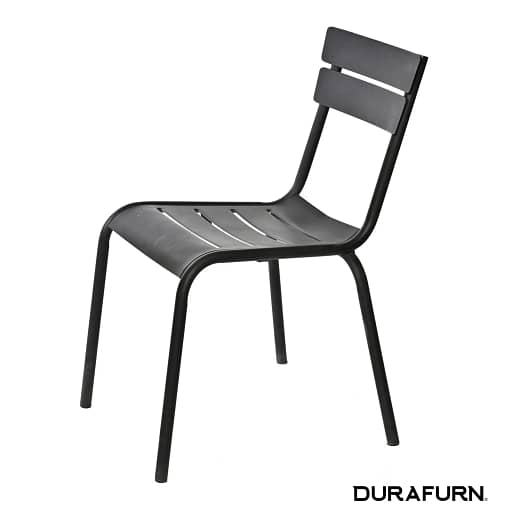 Durafurn® Lisbon Chair - Sleek Black | Robust Aluminium | Versatile for Indoor/Outdoor - Image 3