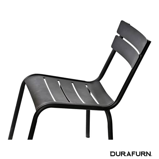Durafurn® Lisbon Chair - Sleek Black | Robust Aluminium | Versatile for Indoor/Outdoor - Image 4