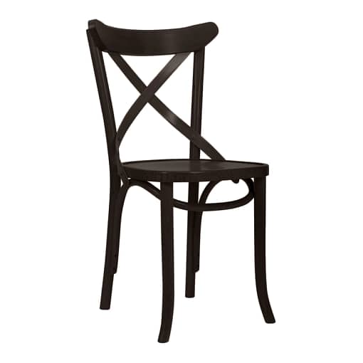 Sophisticated Black Paged Crossback Chair - A Symphony of Design, Comfort, and Durability