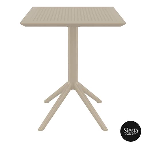 Furnlink Siesta Exclusive Sky Folding Table 60 Square - Taupe
