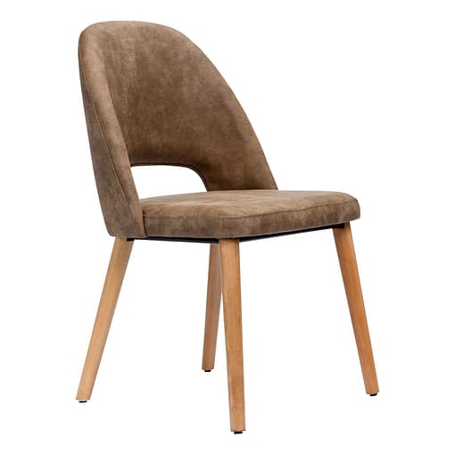 Furnlink Durafurn Semifreddo Chair - Black Legs/Anthracite Vinyl - Image 13