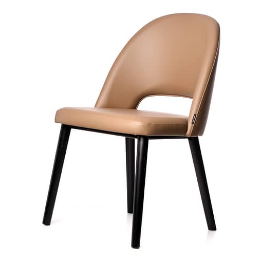 Furnlink Durafurn Semifreddo Chair - Black Legs/Anthracite Vinyl - Image 16