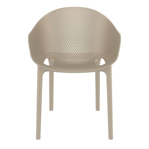Furnlink Siesta Exclusive Sky Pro Chair in Chic Taupe | UV Stabilised | Indoor/Outdoor Seating - Image 3