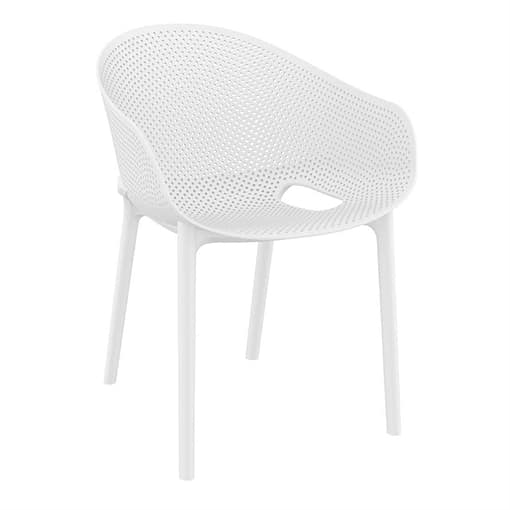Siesta Sky Pro Chair in White | Polypropylene | CATAS Certified | Stackable - Image 4