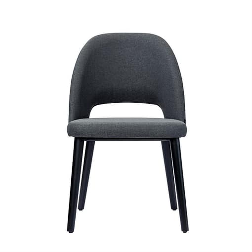 Semifreddo Chair - Black Legs/Charcoal Fabric - Image 4