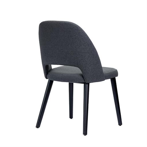 Semifreddo Chair - Black Legs/Charcoal Fabric - Image 3
