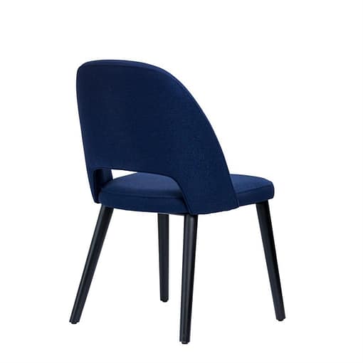 Furnlink Durafurn Semifreddo Chair - Black Legs/Navy Woven Fabric - Image 3