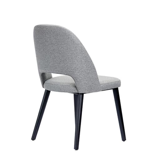 Furnlink Durafurn Semifreddo Commercial Chair - Black Legs, Taupe Woven Fabric - Image 3