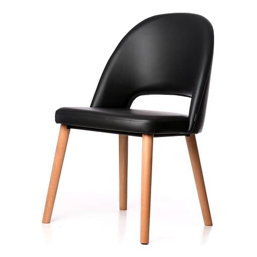 Furnlink Durafurn Semifreddo Chair - Black Legs/Anthracite Vinyl - Image 19