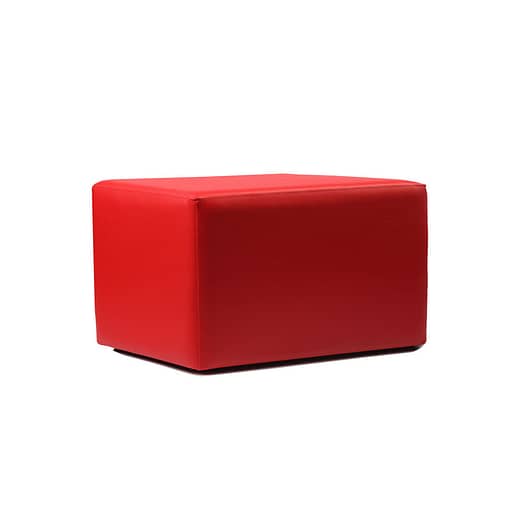 Furnlink Café Rectangle Ottoman in Red - Image 11