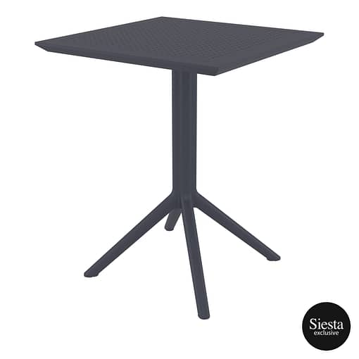 Furnlink Siesta Exclusive Sky Folding Table 60 Square - Anthracite
