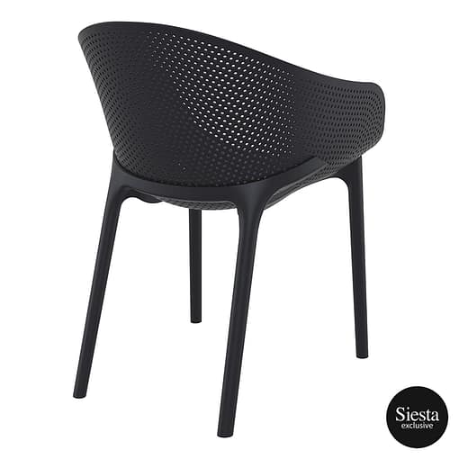 Sky Pro Chair - Anthracite ProPoly Stackable Chair - All-Weather Resistant - Image 11