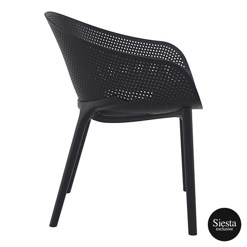 Sky Pro Chair - Anthracite ProPoly Stackable Chair - All-Weather Resistant - Image 14