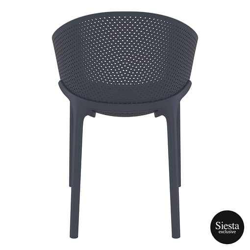 Sky Pro Chair - Anthracite ProPoly Stackable Chair - All-Weather Resistant - Image 24