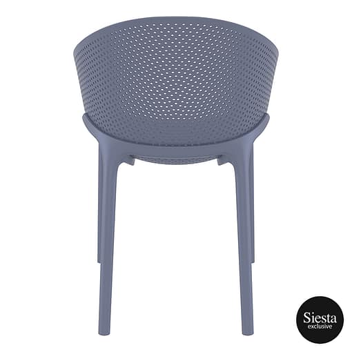 Sky Pro Chair - Anthracite ProPoly Stackable Chair - All-Weather Resistant - Image 15