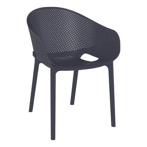 Sky Pro Chair - Anthracite ProPoly Stackable Chair - All-Weather Resistant - Image 19