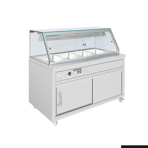 Thermaster Wet and Dry Bain Marie Display 4x1/1 GN Pans - PG150FE-XG - Image 6