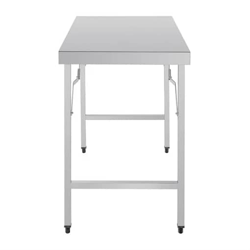 Vogue Folding Table St/St - 1200x600x900mm 47 1/4x 23 1/2 x 35 1/2" - Image 5